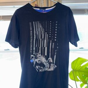 Black Robert Graham F1 Graphic Men's T-Shirt